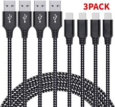 3Pack Heavy Duty USB Charging Cable 6Ft For iPhone 14 13 12 11 iPad Charger Cord picture