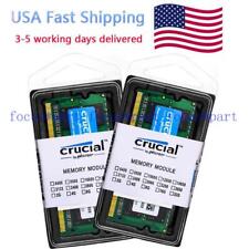 Crucial 16GB 2x8 GB DDR3 1333 MHz PC3-10600S SO-DIMM Laptop Memory 2RX8 1.5V US picture