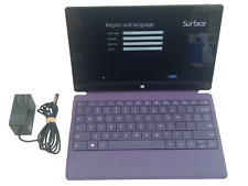 1516 MSFT Surface RT 32GB 10.6in Windows RT Tablet Purple Keyboard Reset Good picture
