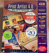 Print Artist 4.0 Platinum Design & Publishing Suite 4 cd set unused in box  picture