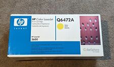 NEW Sealed Genuine HP Q6472A (502A) Yellow Toner Cartridge LaserJet 3600 picture