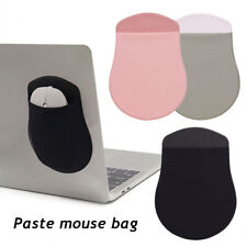Mouse Storage Bag Adhesive Stick On Wireless Mouse Storage Pouch Holder Bags US picture
