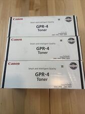 Lot of 3 Genuine Canon GPR-4 Toners  imageRUNNER 5000 6000 New in Box picture