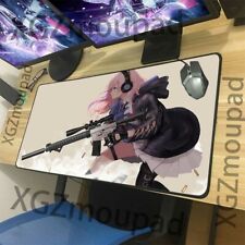 Anime Waifu Girl With a Gun Custom Large Gaming Mouse Pad Desk Mat Playmat picture