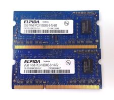 Elpida 4GB (2x2Gb) PC3-10600S 1333MHz So-Dimm Laptop Memory EBJ20UF8BCS0-DJ-F picture