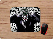 BATMAN JOKER - LAUGHING - PSYCHODELIC - CUSTOM PC MOUSE PAD DESK MAT - GIFT picture