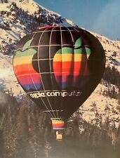 RARE 1981 Original Apple Computer Hot Air Balloon Poster Vintage Donner Lake, CA picture