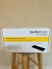 *StarTech Triple-Monitor USB 3.0 Docking Station - Black/Silver (USB3DOCKH2DP)* picture