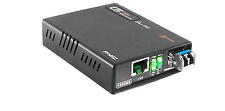 Gigabit 10/100/1000Base-TX fiber media converter singlemode 1000Base LX managed picture
