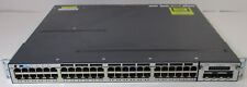 Cisco Catalyst WS-C3750X-48P-S Poe+ & C3KX-NM-10G Network Module Dual Power picture