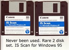Vintage Software 💽 Canon IS Scan 2 X 3.5 inch Floppy Disk Set✔️| | picture