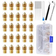 25PCS MK8 Ender 3 V2 Nozzles 0.4MM, 3D Printer Brass Hotend Nozzles with DIY ... picture
