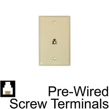 Network Wiring Wall Plate Ethernet Screw Terminal RJ45 8P8C 1-Port 78161B picture