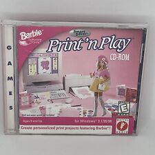 Barbie Software for Girls Print 'n Play CD for Windows 3.1/95/98 picture