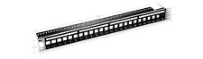 High Quality 24-Port Blank Keystone Patch Panel, Unshielded, 1U Rack Mount -1387 picture