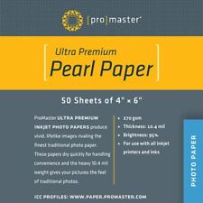 2 packages of 50 Promaster Pearl Inkjet Photo Paper - 4x6