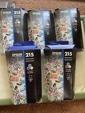 Lot Of 5-Epson T215120-BCS Standard Capacity Ink Cartridge Combo Pack Exp 07-26 picture