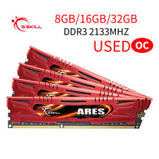G.Skill 32GB 16GB 8GB 4GB DDR3 OC 2133Mhz PC3-17000U Desktop Memory LOT Red AB picture