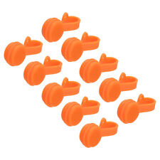 10 Pcs Magnetic Cable Clips 2.8 Inch x 0.6 Inch Orange picture