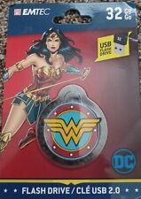 Wonder Woman 32GB USB Flash Drive DC Comics by EMTEC, NEW SEALED  picture