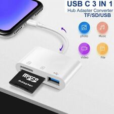 3 in 1 Type-C Multi Port Converter USB C Adapter SD Card Reader For Phone Laptop picture