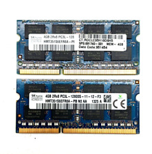 2-Pack Hynix 4GB (2x4GB) Laptop Memory 641369-001 DDR3 SODIMM LOT KIT 1600MHz picture