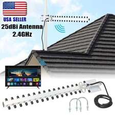 RP-SMA 2.4GHz 25dBi Directional Outdoor Wireless Yagi Antenna WiFi For Router US picture