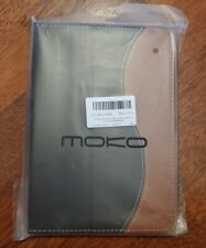 Moko Case Fire HD 8 Slim Folding Stand Cover w/ Auto Wake Sleep Brown Black Dual picture