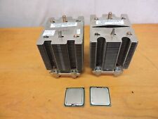 Pair of Intel 2GHz/4M/1333 Intel Xeon Processors and Heat sinks. Tested  Working picture