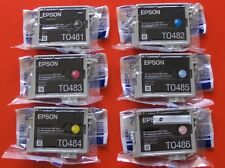 6 Genuine Epson 48 Ink T048 T0481-T0486_R200 R220 R300 R320 R340 RX500/600/620 picture
