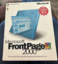 Microsoft FrontPage 2000 Open Box CD-ROM For Windows 95 98 NT 2000 picture