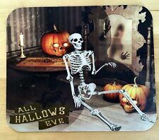Halloween Mouse Pad, Skelleton, Pumpkins, 