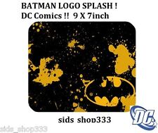 BATMAN LOGO SPLASH  DC Comics  Anti slip COMPUTER MOUSE PAD 9 X 7inch picture