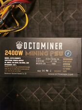 Octominer 2400W Modular Mining Power Supply For 8 GPU Graphic Card Miner picture
