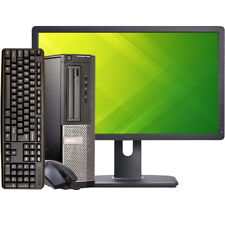 Dell Desktop Computer SFF PC Up To 16GB RAM 1TB HDD/SSD 22in LCD Windows 10 Pro picture