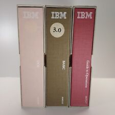 Vintage IBM Books Book Set 3 Books DOS, BASIC, Guide to Operations  picture