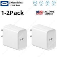 1/2Pack 20W PD Fast Wall Charger USB C Power Adapter For Apple iPhone 13 12 iPad picture