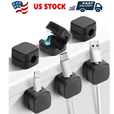 6Pack Magnetic Cable Management Clips, Phone Electric Charging Cord Holder NEW picture