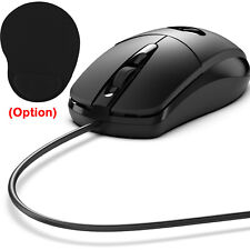 Optical Wired Mouse USB Office Mice/Mouse Pad for PC Laptop Computer Mac Desktop picture