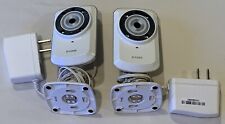 Lot of 2 D-Link DCS-932L Web Cam Cloud Camera Day Night Security Baby Monitor picture