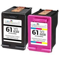 2PK Replacement for HP61XL 1-Black & 1-Color Ink Cartridges 3051a 3052 Series  picture
