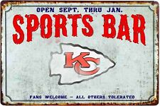 Kansas City Chiefs  Sports Fans Welcome Mouse Pad Tin Sign Art On Mousepad picture