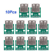 10Pcs USB Type A Female Socket Board 2.54mm Pitch Adapter Connector DIP## picture