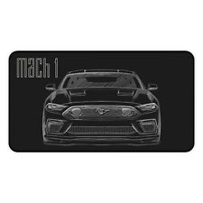 Ford Mustang Mach 1 Design Outline - Car Lover - Premium Desk Mat Mouse Pad picture