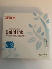 GENUINE XEROX Phaser 8860 Cyan Solid Ink 108R00746 Box of 6 SEALED FAST SHIP E41 picture