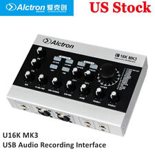Alctron U16K MK3 USB Audio Recording Interface External USB Sound Card for Live  picture