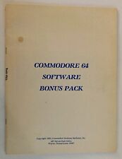 Vintage Commodore 64 Bonus Software Pack Book Booklet 1983 picture