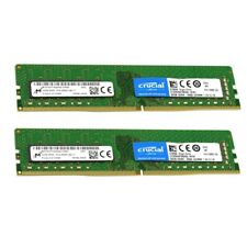 Crucial 64GB 2X32GB DDR4 2666MHz PC4-21300 Desktop DIMM Memory Ram CT32G4DFD8266 picture