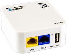 150Mbps Wireless N Mini Pocket Router, Repeater, 2 LAN Ports, USB Port (HX701) picture