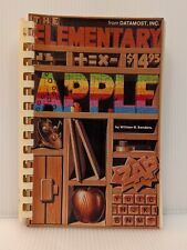 VINTAGE 1983 Spiral Bound The Elementary Apple Datamost, William B. Sanders RARE picture